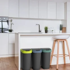Zestaw 3 koszy na śmieci Rotho Twist, 25 L