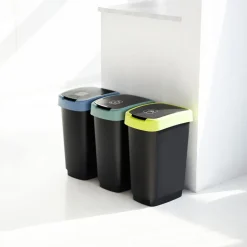Zestaw 3 koszy na śmieci Rotho Twist, 25 L
