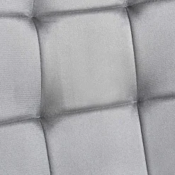 Zestaw 4 krzeseł tapicerowanych Vilandy Bacic Velvet, szare