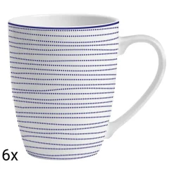Zestaw kubków porcelanowych MG Home Marea, 360 ml, 6 sztuk