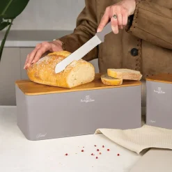 Zestaw kuchenny BerlingerHaus BH/8902, chlebak, 3 pojemniki, taupe