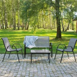 Zestaw mebli ogrodowych Jumi Fiesta, sofa, 2 krzesła, stolik