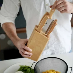 Zestaw noży w bloku Tadar Talon, 6 elementów, stalowe