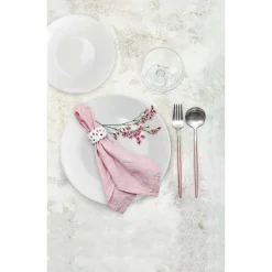 Zestaw obiadowo-kawowy na 6 osób MG Home Abria, 30 elementów, biały