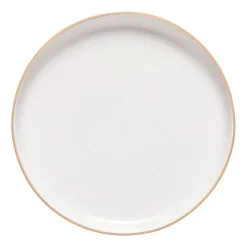 Zestaw obiadowy z kamionki na 6 osób MG Home Artena White, 18 elementów, biały