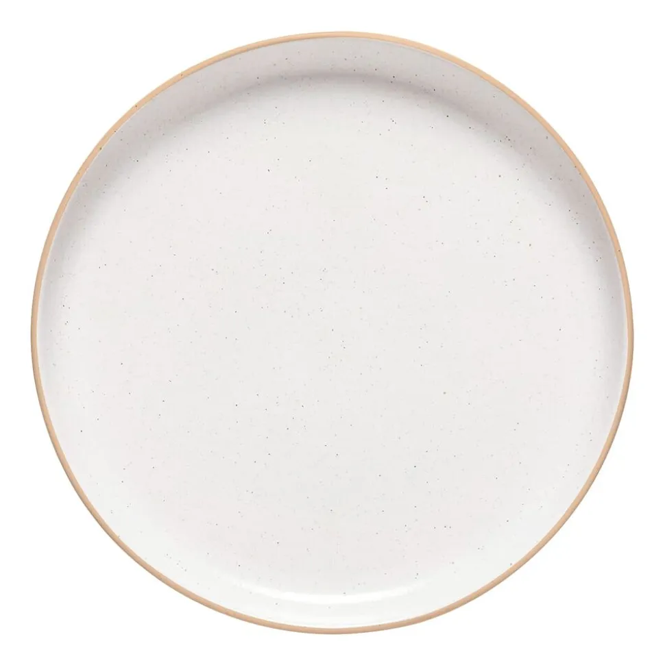 Zestaw obiadowy z kamionki na 6 osób MG Home Artena White, 18 elementów, biały