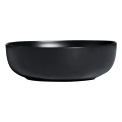 Zestaw obiadowy z kamionki na 6 osób MG Home Artena Black, 18 elementów, czarny