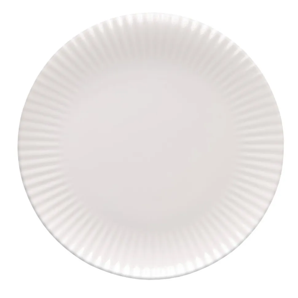 Zestaw obiadowy z porcelany na 6 osób Lubiana Daisy, 18 elementów, biały