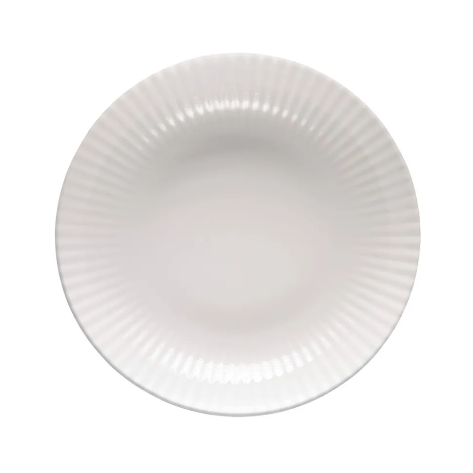 Zestaw obiadowy z porcelany na 6 osób Lubiana Daisy, 18 elementów, biały