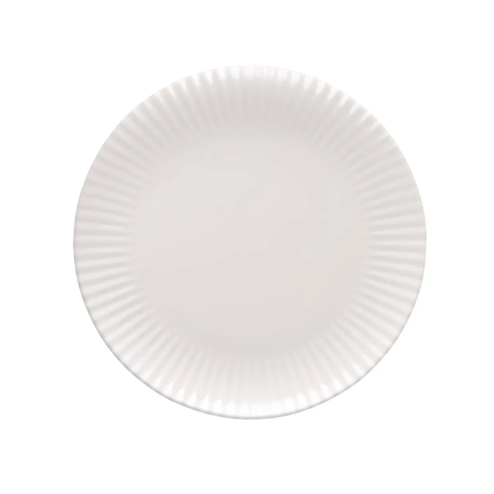 Zestaw obiadowy z porcelany na 6 osób Lubiana Daisy, 18 elementów, biały