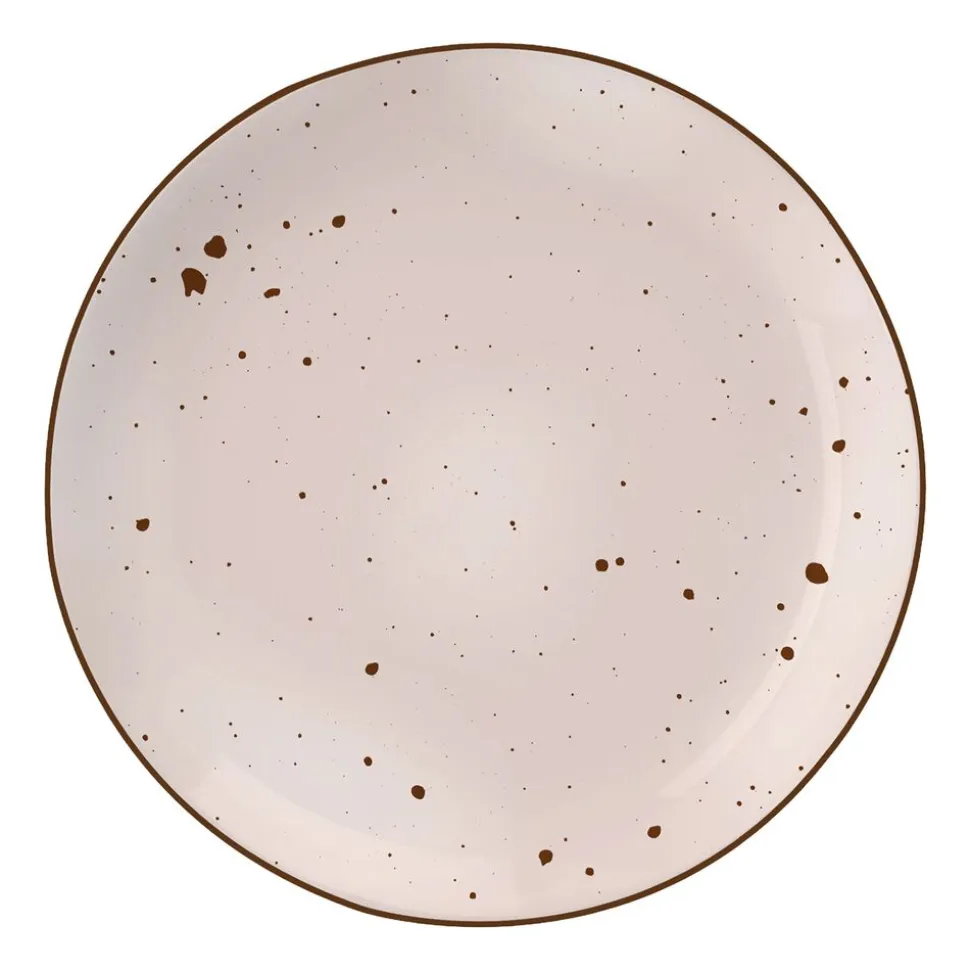 Zestaw obiadowy z porcelany na 4 osoby MG Home Gemma Pink, 12 elementów, różowy