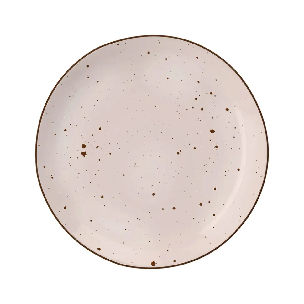 Zestaw obiadowy z porcelany na 4 osoby MG Home Gemma Pink, 12 elementów, różowy