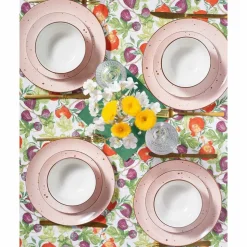 Zestaw obiadowy z porcelany na 4 osoby MG Home Gemma Pink, 12 elementów, różowy
