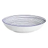 Zestaw obiadowy z porcelany na 6 osób MG Home Marea, 18 elementów, biało-niebieski