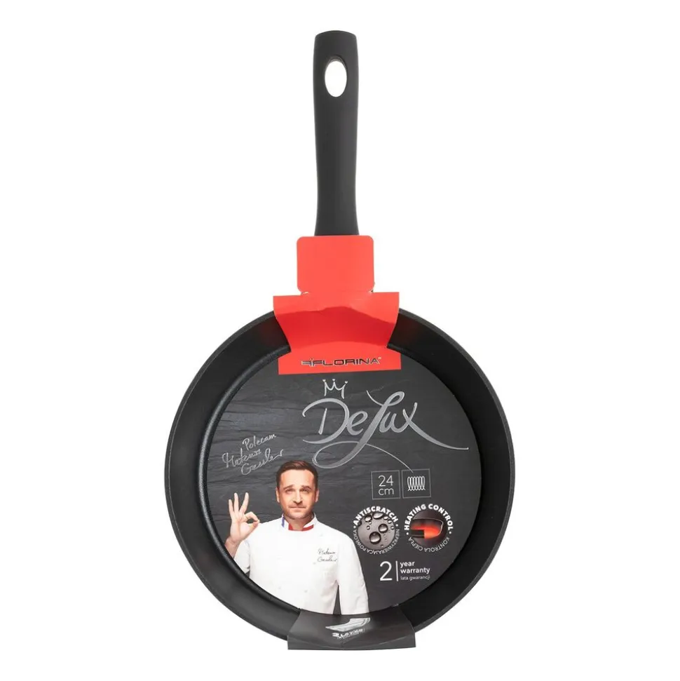 Zestaw patelni Florina Delux by Mateusz Gessler, 3 elementy, non-stick, czarne
