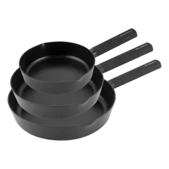 Zestaw patelni Florina Optimus by Mateusz Gessler, 3 elementy, non-stick, czarne