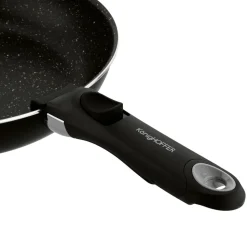 Zestaw patelni Konighoffer Spinel Black, 20/24/28 cm, odpinana rączka, czarne