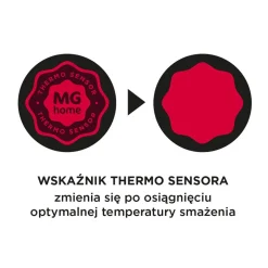 Zestaw patelni MG Home Thermo Sensor, 3 elementy, ze wskaźnikiem