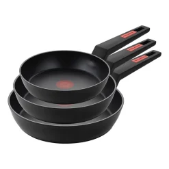Zestaw 3 patelni Thermosensor by Mateusz Gessler, non-stick, czarne