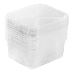 Zestaw 4 pudełek do przechowywania Rotho Lona, 2 l, transparentne