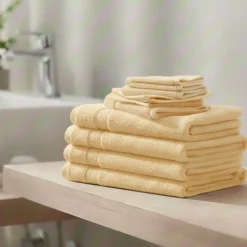 Zestaw ręczników frotte Art Soft Home, 500 g/m², 40 x 70 cm, 6 szt., żółte