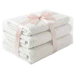 Zestaw ręczników frotte Art Soft Home Gracia, 500 g/m², 3 szt., białe