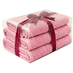 Zestaw ręczników frotte Art Soft Home Olimp, 500 g/m², 3 szt., różowe