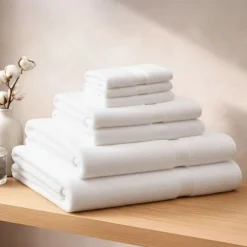 Zestaw ręczników frotte Art Soft Home, 460 g/m², 8 szt., białe