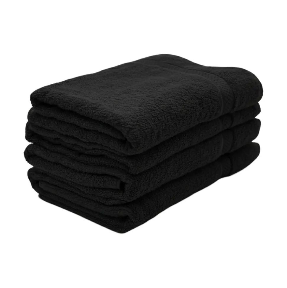 Zestaw ręczników frotte Art Soft Home, 500 g/m², 70 x 140 cm, 4 szt., czarne