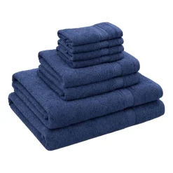 Zestaw ręczników frotte Art Soft Home, 460 g/m², 8 szt., niebieskie