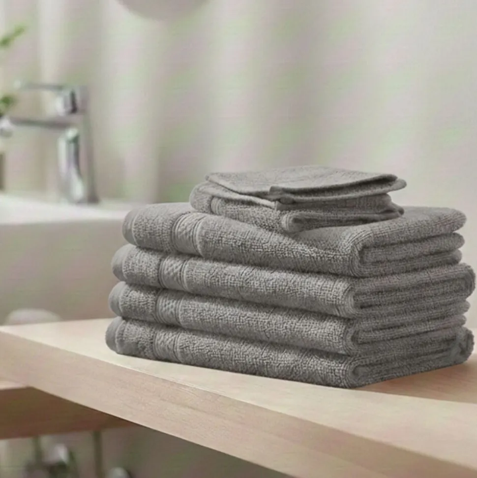 Zestaw ręczników frotte Art Soft Home, 500 g/m², 40 x 70 cm, 6 szt., szare