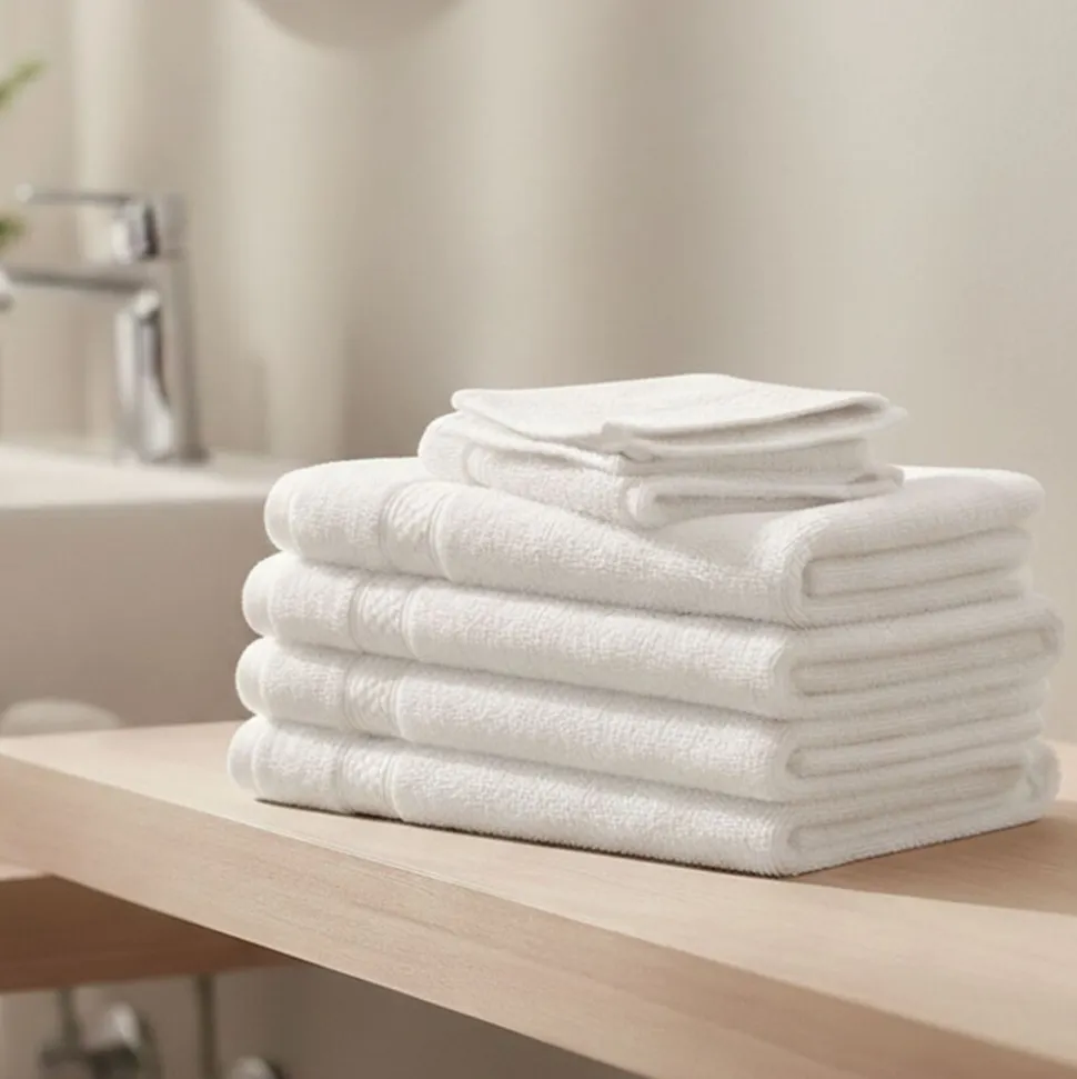 Zestaw ręczników frotte Art Soft Home, 500 g/m², 40 x 70 cm, 6 szt., białe