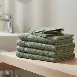 Zestaw ręczników frotte Art Soft Home, 500 g/m², 40 x 70 cm, 6 szt., zielone