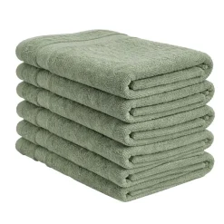 Zestaw ręczników frotte Art Soft Home, 500 g/m², 40 x 70 cm, 6 szt., zielone