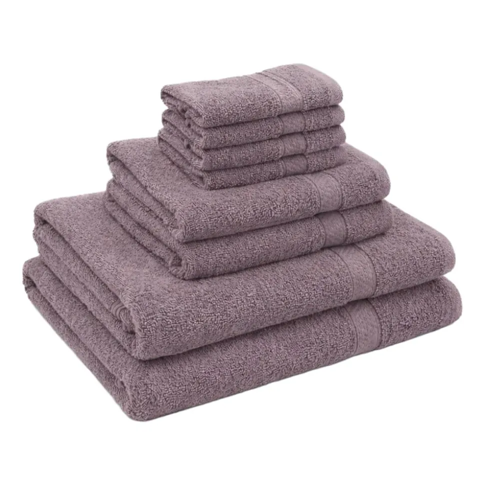 Zestaw ręczników frotte Art Soft Home, 460 g/m², 8 szt., wrzos szary