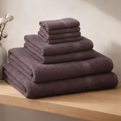 Zestaw ręczników frotte Art Soft Home, 460 g/m², 8 szt., wrzos szary