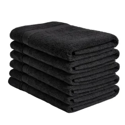 Zestaw ręczników frotte Art Soft Home, 500 g/m², 40 x 70 cm, 6 szt., czarne