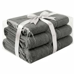 Zestaw ręczników frotte Art Soft Home Olimp, 500 g/m², 3 szt., szare