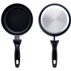 Zestaw rondli i patelni MG Home Mini, 4 elementy, czarne