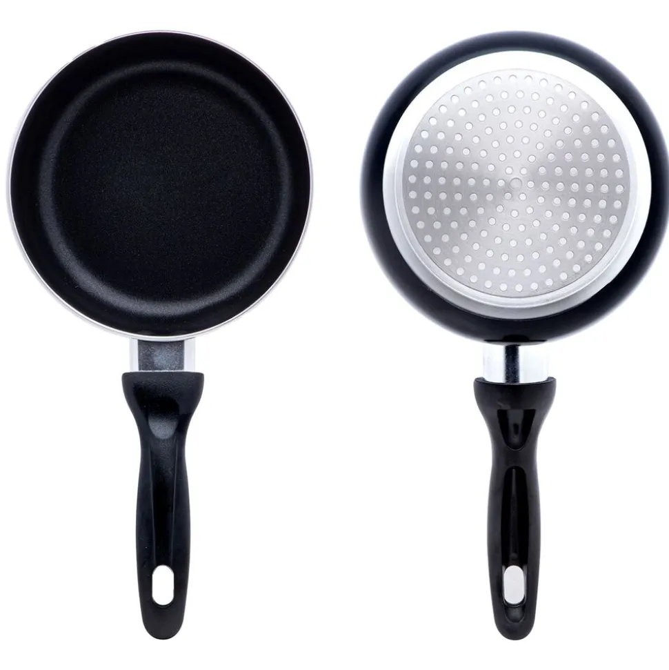 Zestaw rondli i patelni MG Home Mini, 4 elementy, czarne