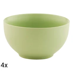 Zestaw salaterek ceramicznych Domotti Pastelli, 660 ml, 14 cm, 4 sztuki, zielone