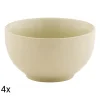 Zestaw salaterek ceramicznych Domotti Pastelli, 660 ml, 14 cm, 4 sztuki, taupe