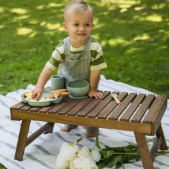 Zestaw silikonowych naczyń MoMi Ami, zielone