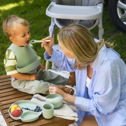 Zestaw silikonowych naczyń MoMi Ami, zielone