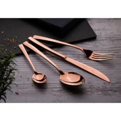 Zestaw sztućców BerlingerHaus Rose Gold, 24 elementy, różowe złoto