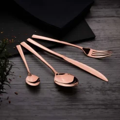 Zestaw sztućców BerlingerHaus Rose Gold, 16 elementów, różowe złoto