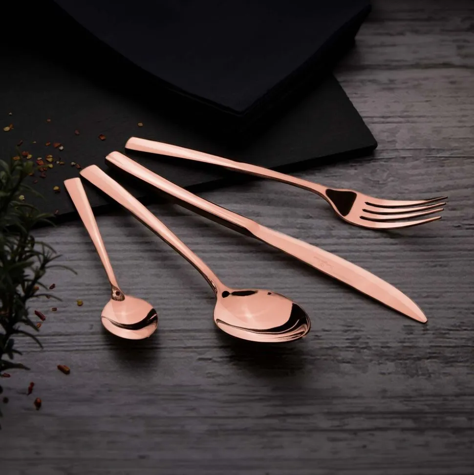 Zestaw sztućców BerlingerHaus Rose Gold, 16 elementów, różowe złoto