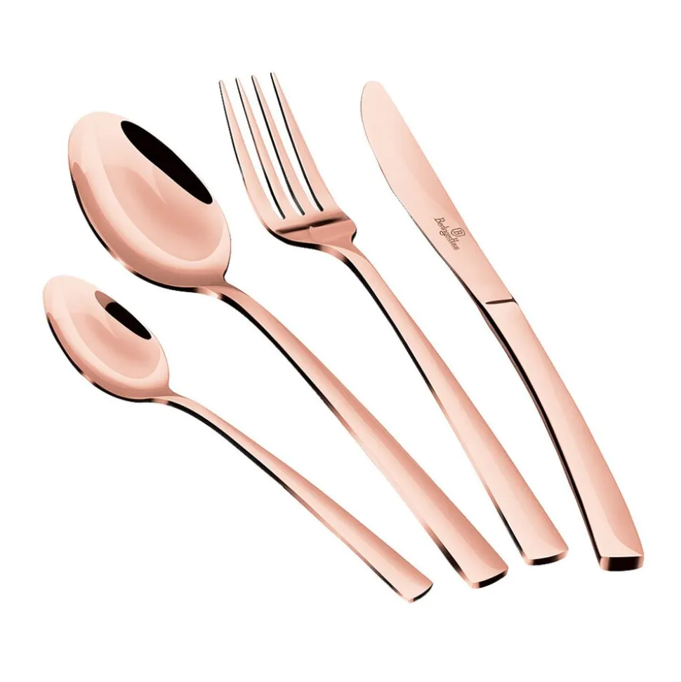 Zestaw sztućców BerlingerHaus Rose Gold, 16 elementów, różowe złoto