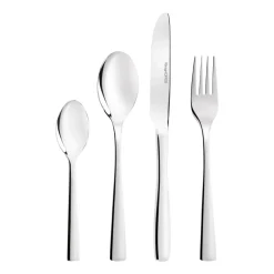 Zestaw sztućców Konighoffer Hailey, 72 el., stal nierdzewna, w skórzanej walizce