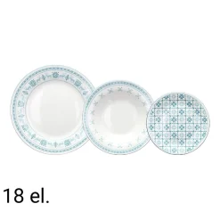 Zestaw talerzy Tognana Olimp New Polar, 18 elementów, wielokolorowy